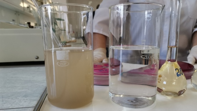 稀釋后的濁度標準溶液 稀釋后的濁度標準溶液